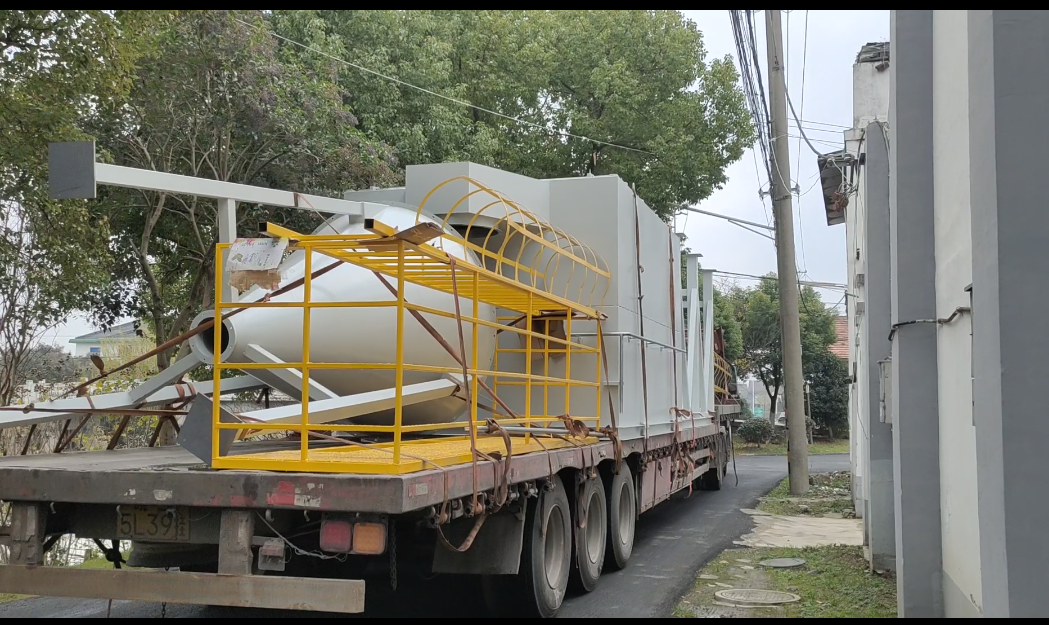 中啟達無錫項目除塵器準時發貨安裝